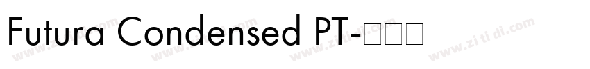 Futura Condensed PT字体转换